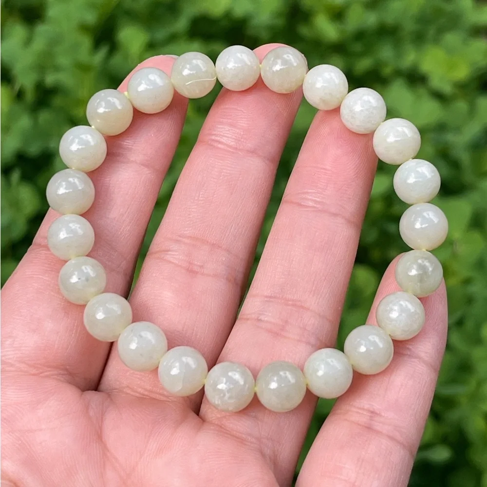 8mm stretchable jade bracelet‎